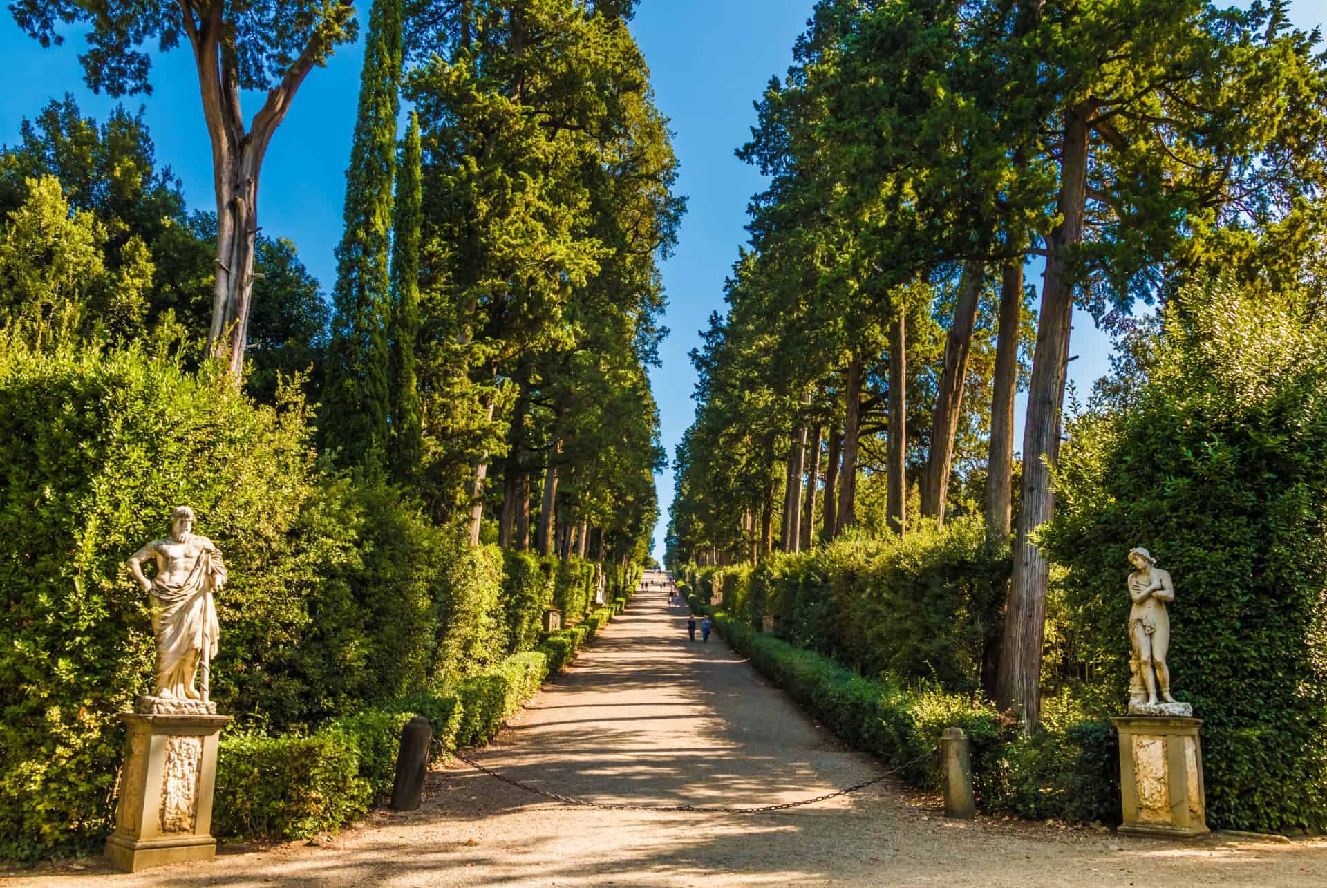 jardin de boboli en ete