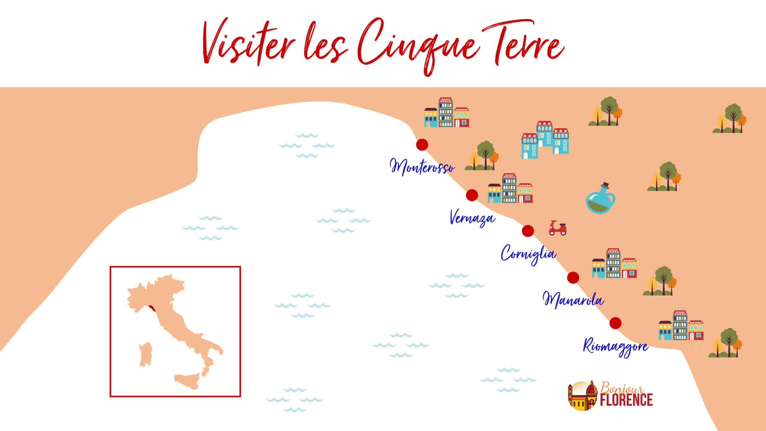 cinque terre map cinque terre map