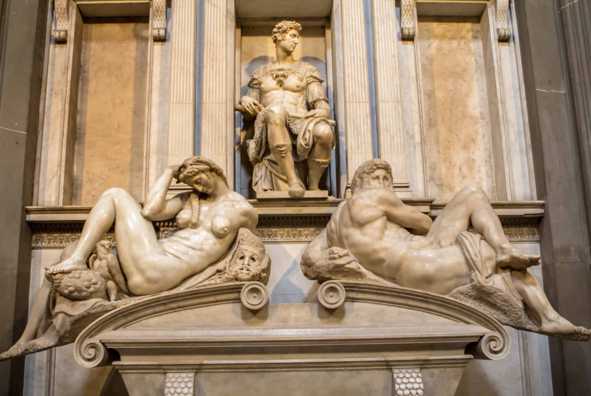 statues michelangelo chapelles des medicis