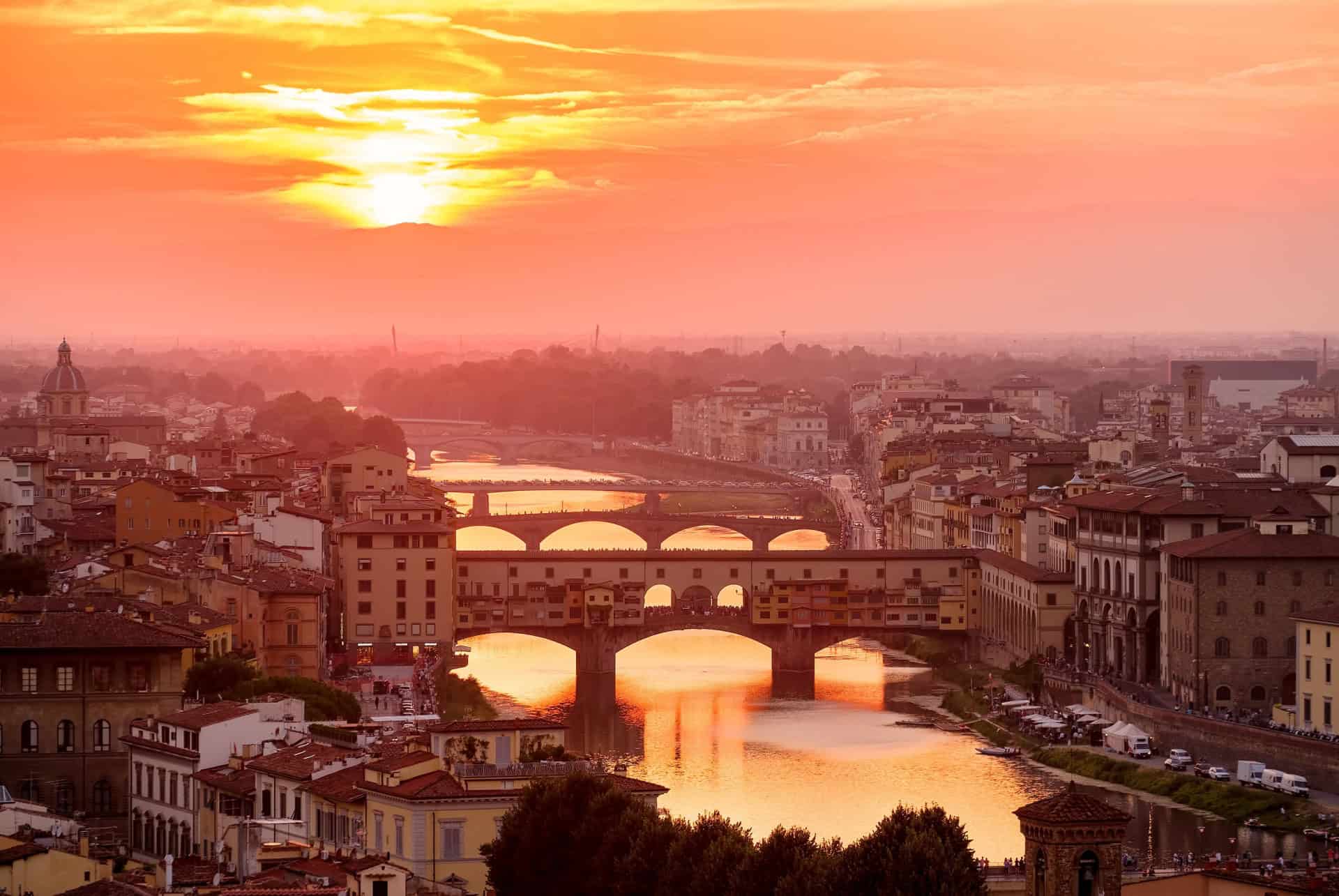 pont vecchio florence en mars