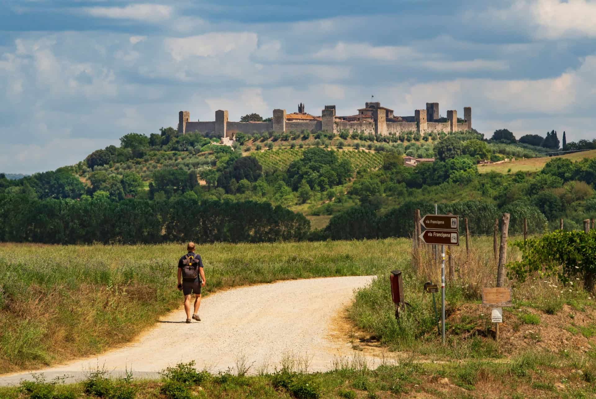 monteriggioni en toscane