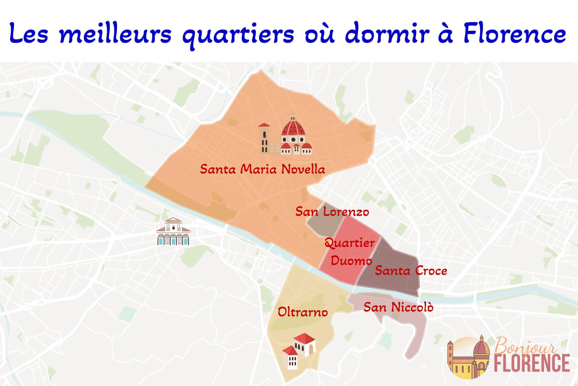 map ou dormir Florence map ou dormir Florence